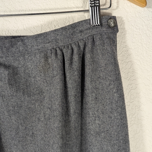 Vintage Pendleton Grey Wool Straight Pencil Retro Preppy Workwear Skirt Size 10 - Picture 8 of 8